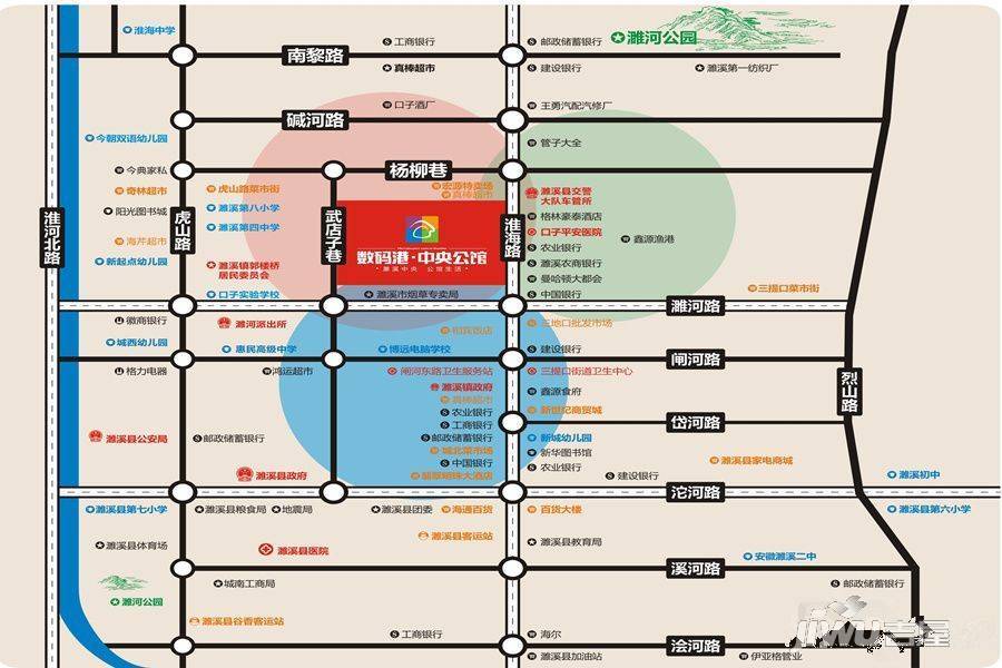 数码港位置交通图1