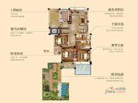 恒茂世家3室2厅2卫195.2㎡户型图